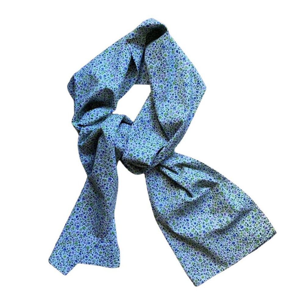 NWOT Engineered Garments Floral Cotton Scarf | White